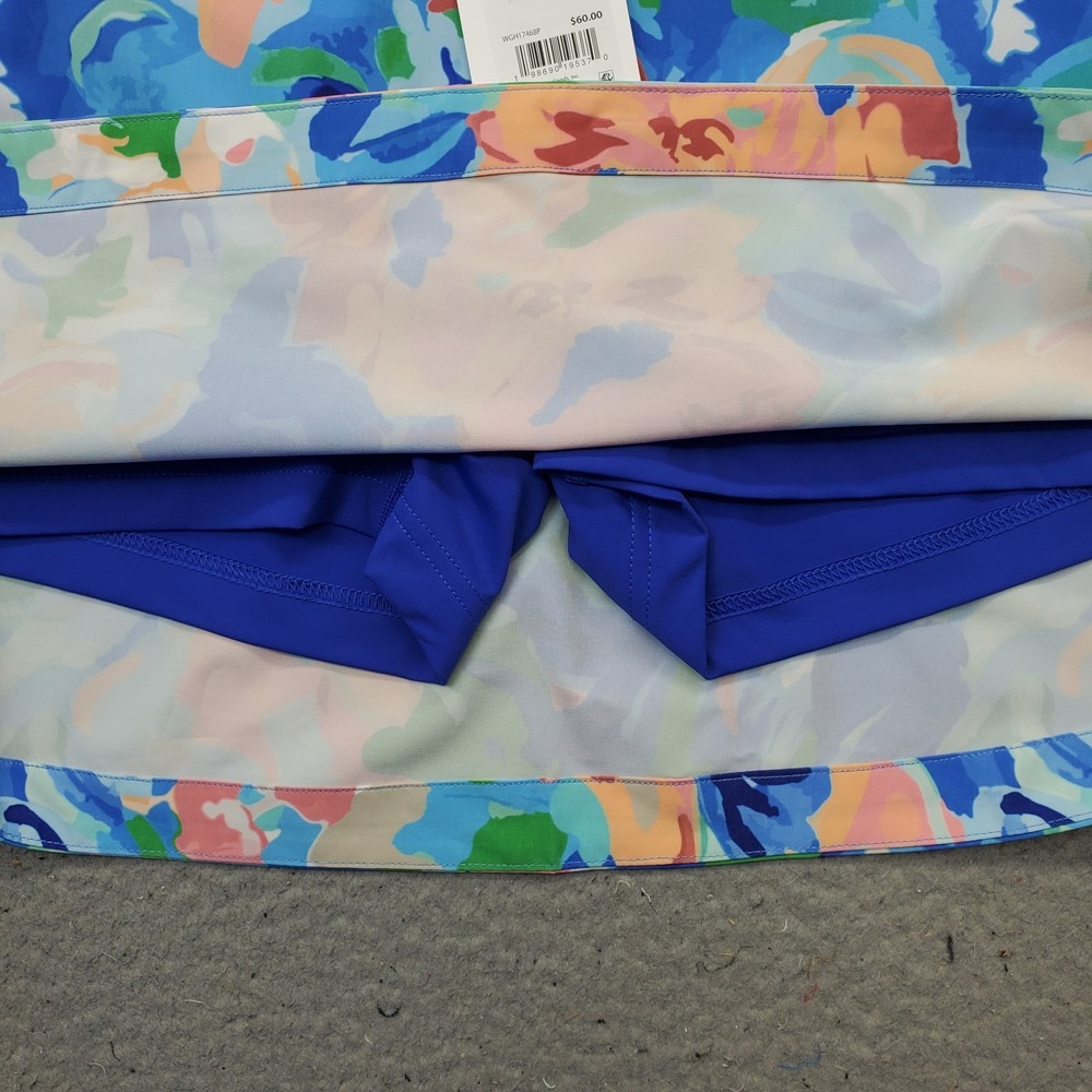 Walter Hagen Golf Tennis Skort Women M Multi Floral Lined Performance 11 Pull On - Picture 8 of 8